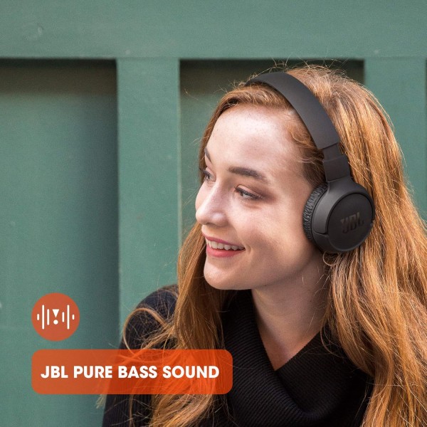 JBL Tune 510BT, On Ear Wireless Headphones with Mic, up to 40 Hours Playtime, Pure Bass, Quick Charging, Dual Pairing, Bluetooth 5.0 & Voice Assistant Support for Mobile Phones (Blue)
