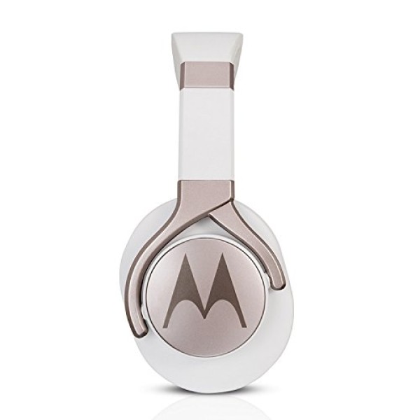 Motorola Pulse Max Over Ear Wired Headphones with Alexa (White)