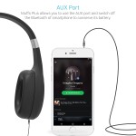 Portronics POR-762 Muffs Plus Wireless Bluetooth Headphone with AUX Port (Black)