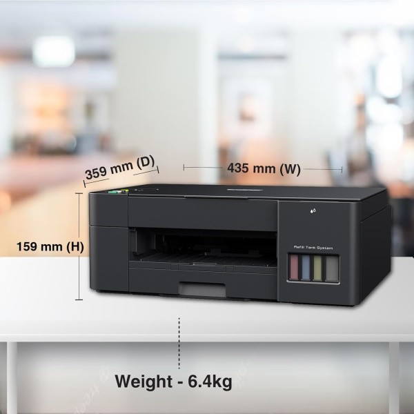 Brother Dcp-T420W All-in One Ink Tank Refill System Solid Ink Printers with Built-in-Wireless Technology, Black (refurbished)