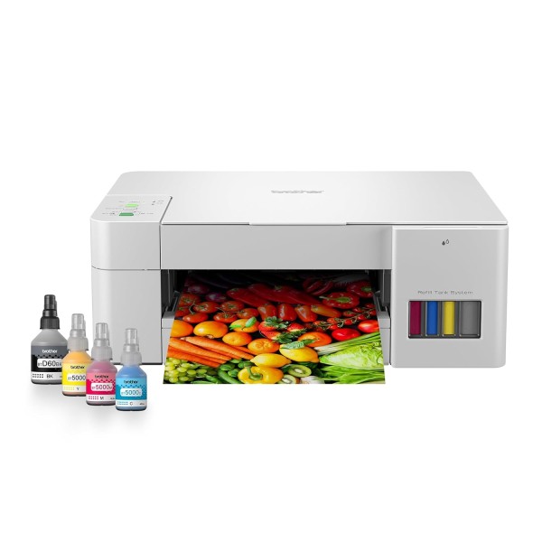 Brother Ink Tank DCP-T426W Multifunction (Print Scan Copy) Color Printer Best for Home, 150 Sheet Paper Tray, WiFi, Print Up to 7.5 K Pages in Black and 5 K in Color Each for (CMY), Free Installation (refurbished)