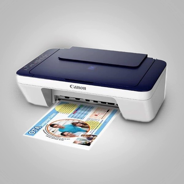 Canon PIXMA E477 All in One (Print, Scan, Copy) WiFi Ink Efficient Colour Printer refurbishedshed (without cartridge)
