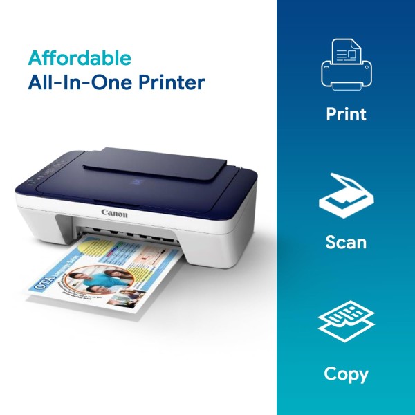 Canon PIXMA E477 Wireless Ink Efficient All-in-One Color Printer