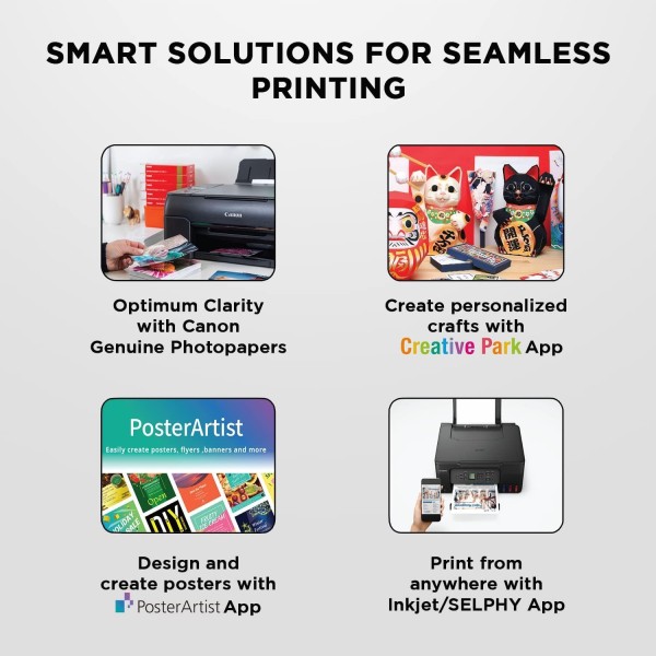 Canon PIXMA MegaTank G3770 BK All-in-one WiFi Inktank Colour Printer