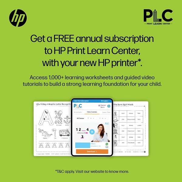 HP Ink Tank 416 WiFi Colour Printer Scanner and Copier for Home-Office High Capacity Tank Printer (Pre Ink Loaded)
