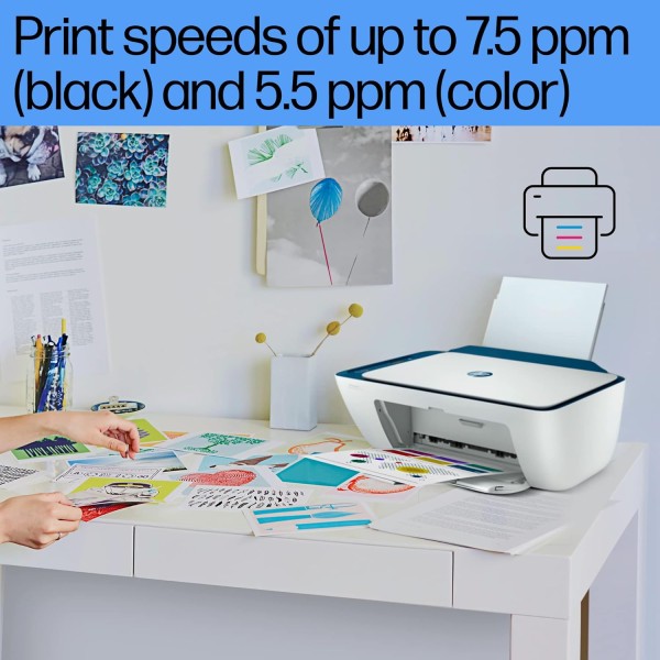 HP Ink Advantage 2778 Printer, Copy, Scan, Dual Band WiFi, Bluetooth, USB, Simple Setup Smart App, Ideal for Home