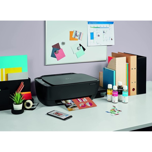 HP Ink Tank 416 WiFi Colour Printer Scanner and Copier for Home-Office High Capacity Tank Printer (Pre Ink Loaded)