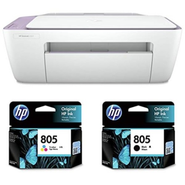 HP Deskjet 2331 Colour Printer, Scanner and Copier for Home/Small Office, Compact Size, Reliable, Easy Set-Up Through Smart App On Your Pc Connected Through USB, Ideal for Home.