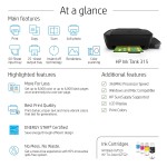 HP Ink Tank 315 Multifunction Colour USB Printer (Pre Ink Loaded)