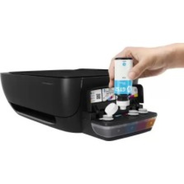 HP Ink Tank 410 Multi-function WiFi Color Printer with Voice Activated Printing Google Assistant and Alexa Printer (Pre Ink Loaded)