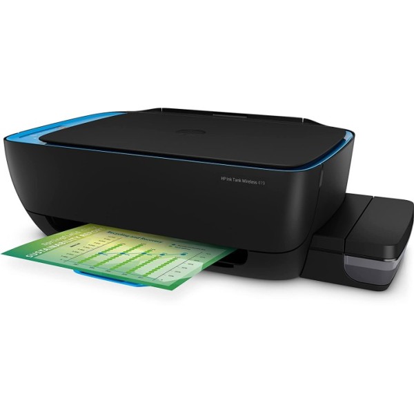 HP INK TANK WIRELESS 419 Multi-function WiFi Color Printer with Voice Activated Printing Google Assistant and Alexa Printer (Pre Ink Loaded)