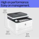 HP LaserJet 3104fdw Duplex Printer: Print, Copy, Scan, Self Reset Dual Band WiFi with self heal, Ethernet, Fast Printing Upto 33ppm, Easy and Secure Setup