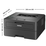 Brother HL-L2460DW (New Launch) Auto Duplex Laser Printer, 34 PPM Print Speed, LCD Display, 128 MB Memory, (WiFi WiFi Direct LAN USB), 250 Sheet Paper Tray, 3000 Pages Inbox Toner, Free Installation