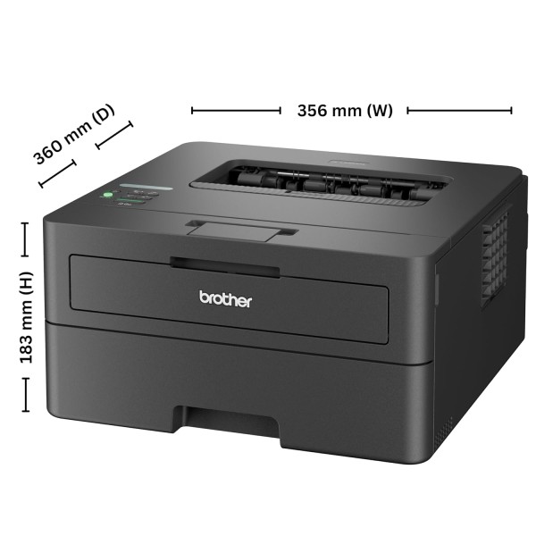 Brother HL-L2460DW (New Launch) Auto Duplex Laser Printer, 34 PPM Print Speed, LCD Display, 128 MB Memory, (WiFi WiFi Direct LAN USB), 250 Sheet Paper Tray, 3000 Pages Inbox Toner, Free Installation