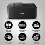 Canon E4570 All-in-One Wi-Fi Ink Efficient Colour Printer with FAX/ADF/Duplex Printing (Black)