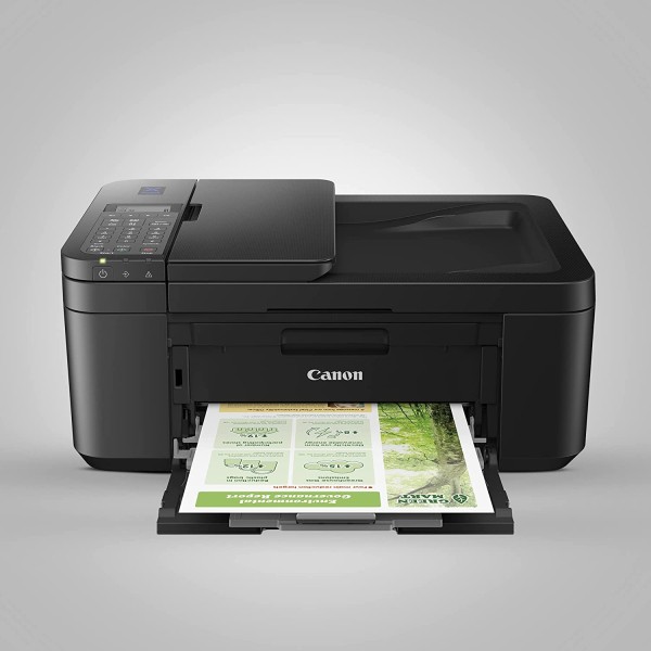 Canon E4570 All-in-One Wi-Fi Ink Efficient Colour Printer with FAX/ADF/Duplex Printing (Black)