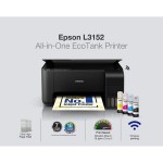 Epson EcoTank L3152 Wi-Fi All-in-One Ink Tank Printer (Black)