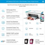 HP DeskJet 2623 All-in-One Wireless Colour Inkjet Printer White with Voice-Activated Printing Compatible with Alexa and Google Assistant