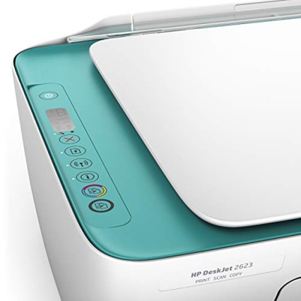 HP DeskJet 2623 All-in-One Wireless Colour Inkjet Printer White with Voice-Activated Printing Compatible with Alexa and Google Assistant