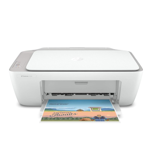HP DeskJet 2332 All-in-One Printer, Print, Copy, Scan, Hi-Speed USB 2.0, Up to 7.5/5.5 ppm (Black/Color), 60-Sheet Input Tray, 25-Sheet Output Tray, 1000-page Duty Cycle, Color, 7WN44D