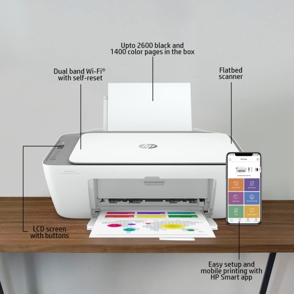 HP Deskjet Ink Advantage Ultra 4826 All-in-one, Colour Printer for Home, Dual Band WiFi with self-Reset