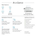 HP Deskjet Ink Advantage Ultra 4826 All-in-one, Colour Printer for Home, Dual Band WiFi with self-Reset