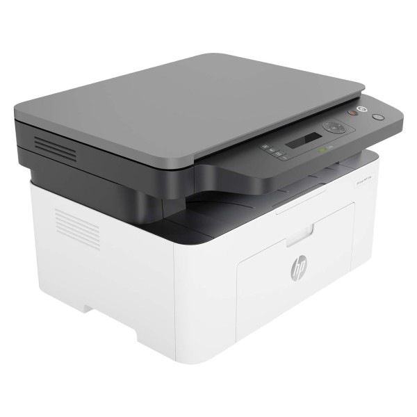 HP Laser MFP 136a, Print, Copy, Scan, 40-Sheet ADF, Ethernet, Hi-Speed USB 2.0, Up to 21 ppm, 150-sheet Input Tray, 100-sheet Output Tray, 10,000-page Duty Cycle, Black and White, 4ZB85A