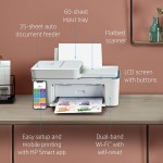 HP DeskJet Plus 4123 All-in-One Wifi Colour Printer, Scanner, and Copier for Home, B&W Prints and Color prints with Easy Set-up