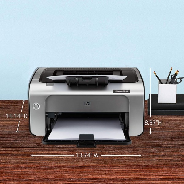 HP Laserjet Pro P1108 Plus Single Function Monochrome Wired Laser Printers, Black