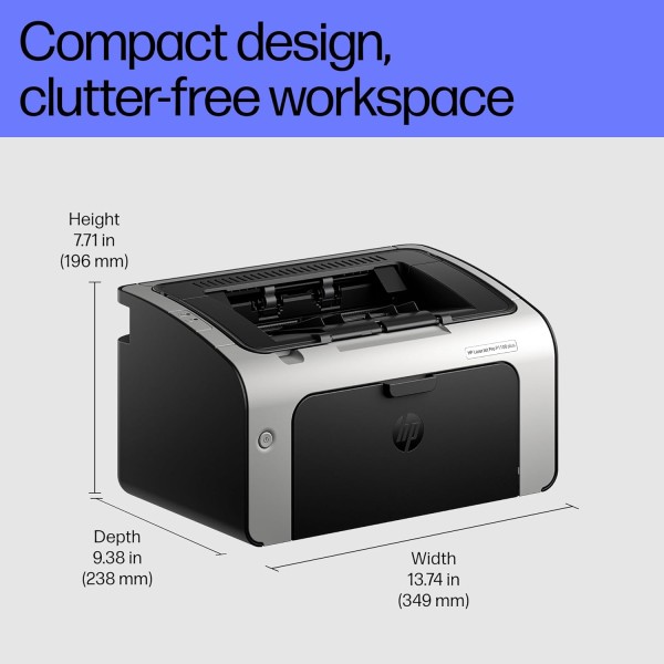 HP Laserjet Pro P1108 Plus Single Function Monochrome Wired Laser Printers, Black