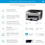HP Laserjet Pro P1108 Plus Single Function Monochrome Wired Laser Printers, Black