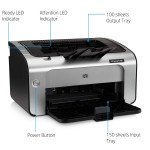 HP Laserjet Pro P1108 Plus Single Function Monochrome Wired Laser Printers, Black