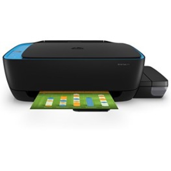 HP Ink Tank 319 Colour Printer, Scanner and Copier for Home/Office, High Capacity Tank Borderless Printing (Pre Ink Loaded)