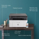 HP Laserjet 136nw WiFi Printer, Print Copy Scan, Compact Design, Reliable and Fast Printing,