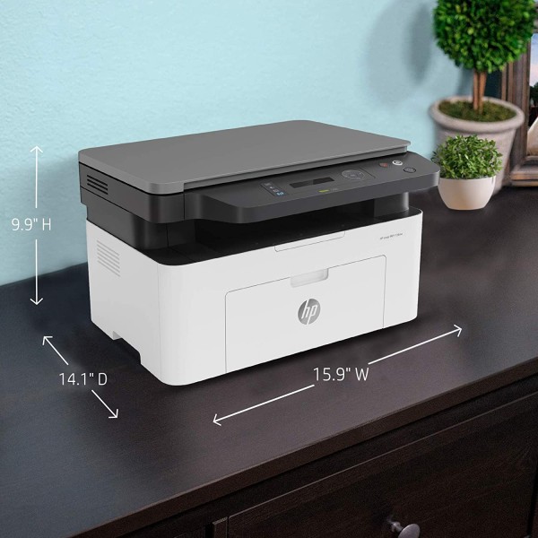 HP Laserjet 136nw WiFi Printer, Print Copy Scan, Compact Design, Reliable and Fast Printing,