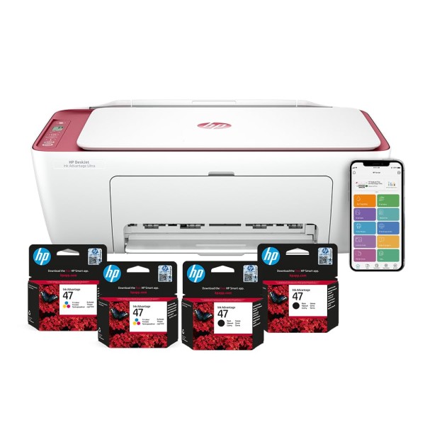 HP Ultra Ink Advantage 4929 WiFi Colour Printer – Print/Scan/Copy with (1 Year Warranty and Additional 2 Set of Inks).