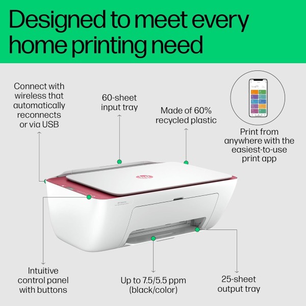 HP Ultra Ink Advantage 4929 WiFi Colour Printer – Print/Scan/Copy with (1 Year Warranty and Additional 2 Set of Inks).